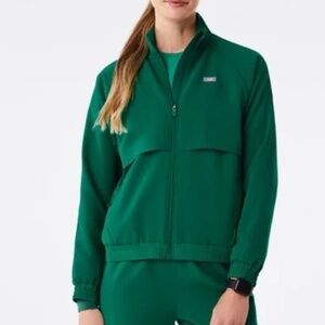 FIGS Sydney Scrub Jacket Hunter Green